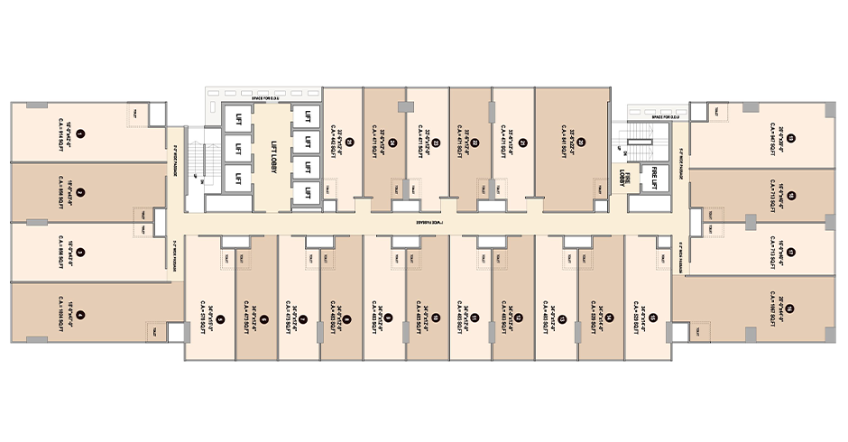 Qualcom Turbhe Office Layout Plan